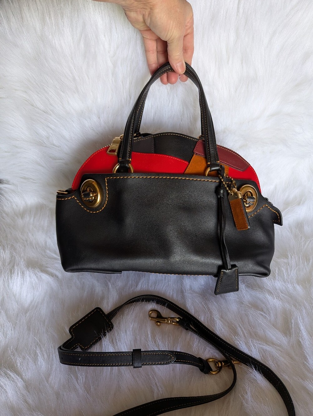 Coach Ultra Rare Limited Edition Outlaw Patchwork Satchel - Picture 2 of 16